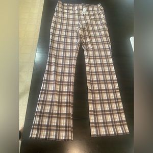 Ladies plaid pants.  Size large tall.